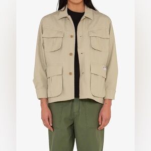 DEUS EX MACHINA Lennie Shirt Button Down Tan Shirt Jacket Size 12